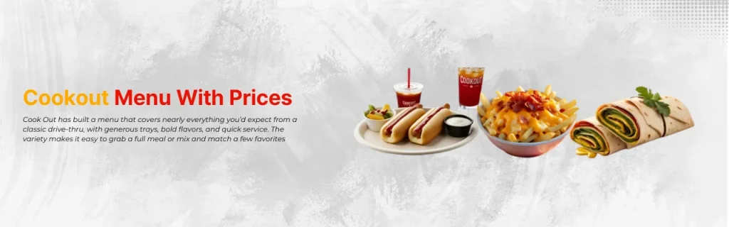 Cookout Menu With Prices and calories